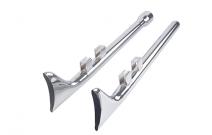 Fishtail Muffler, Chrome