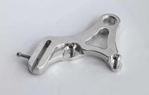 Rear Caliper Bracket, Chrome, Softail 87-99